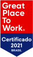 Reconhecimentos da nossa revolução Great Place to Work 2021 Certificado